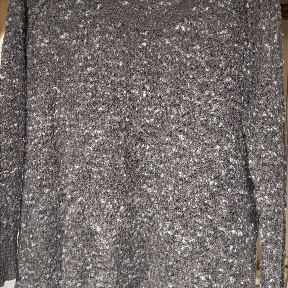 Free People Charcoal Knit Sweater